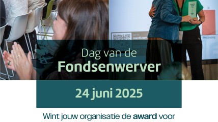 Schrijf in en maak kans op de Award Fondsenwerving van het Jaar!